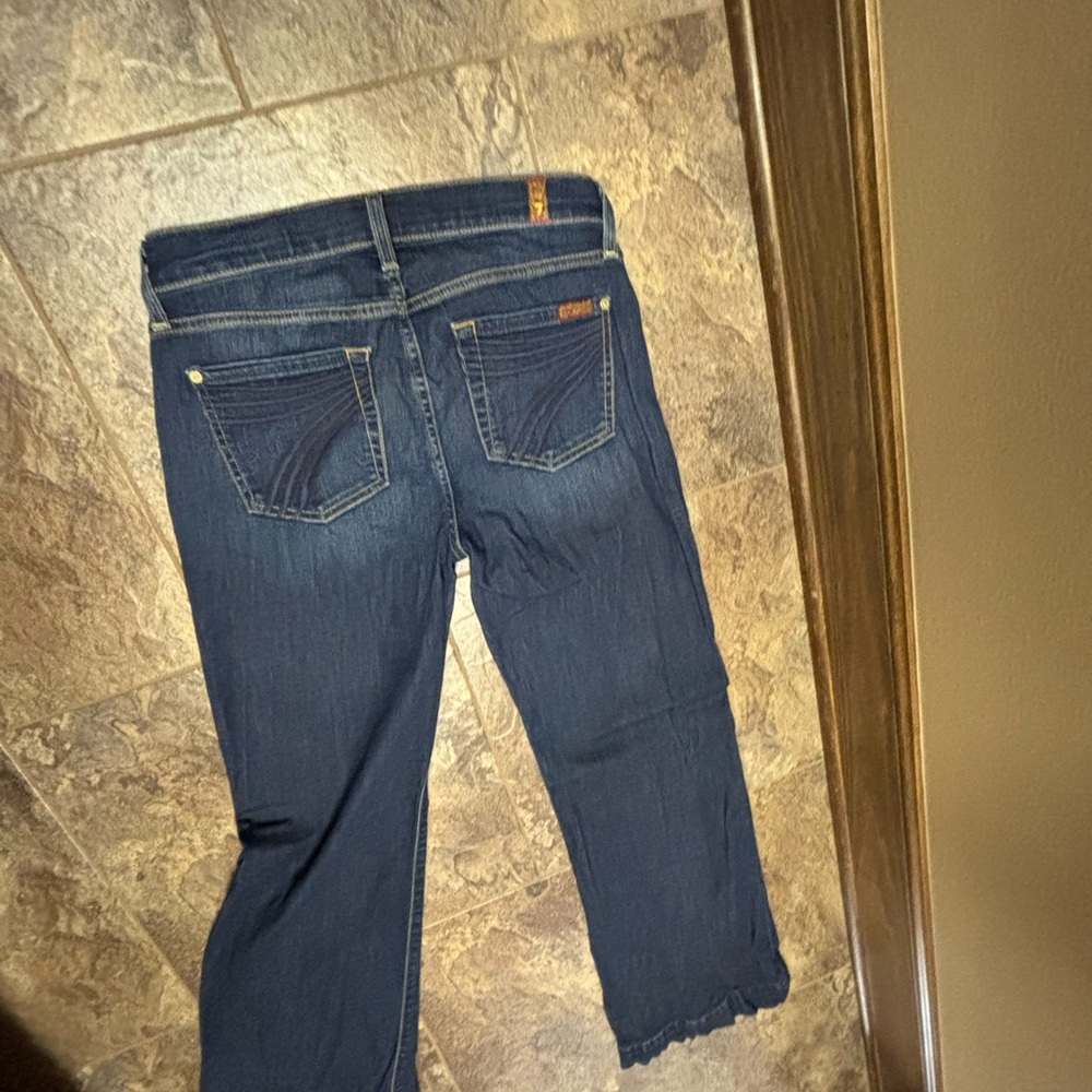 7 For All Mankind Dark Blue Jeans